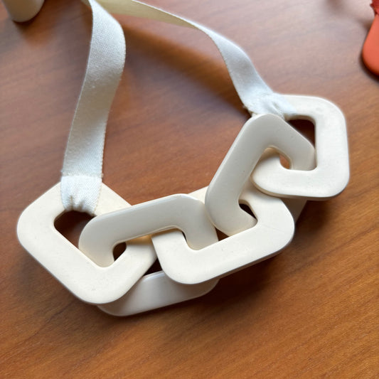 Collar cadena XL crudo