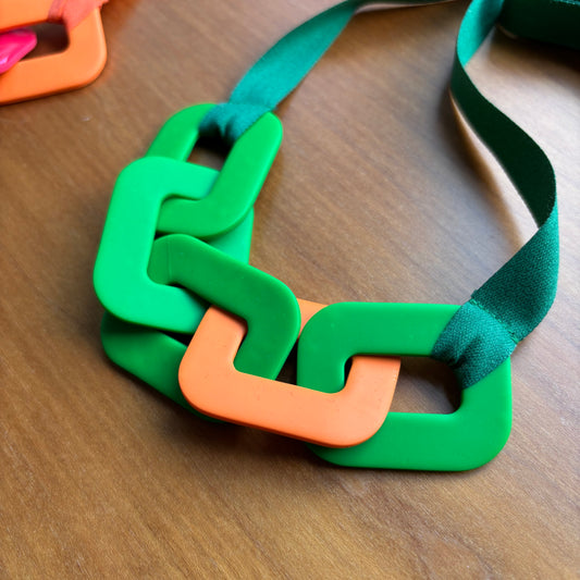 collar CADENA XL verde