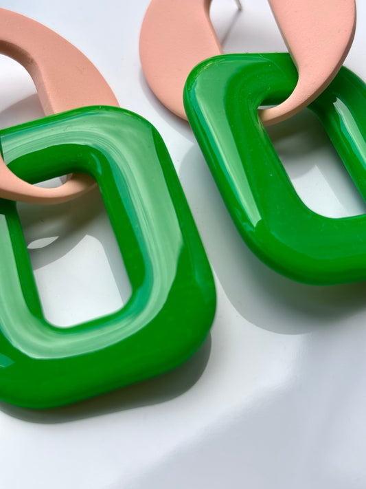 OH LA LA! XL rosa y verde fluor