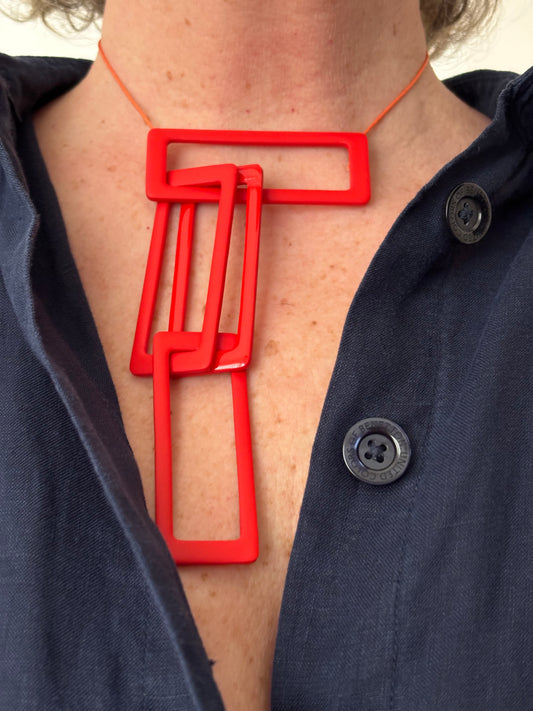 collar MÓVIL rojo
