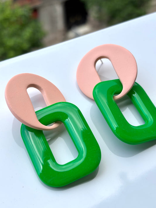 OH LA LA!  XL rosa y verde fluor